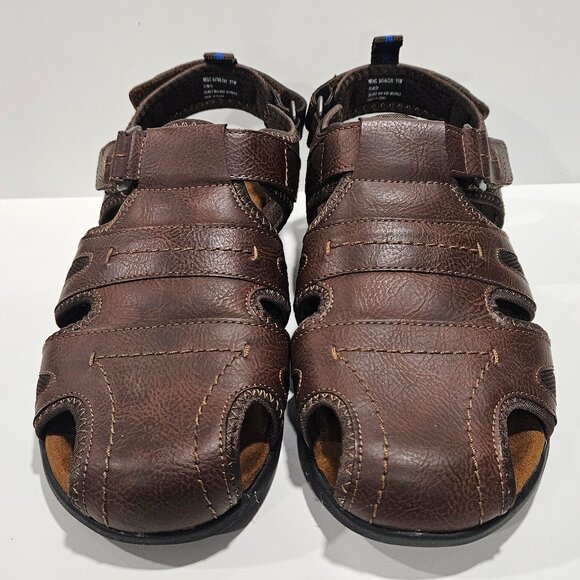 Nunn Bush Brown Fisherman Sandals Men’s 11W Memory Foam Comfort - Picture 9 of 12